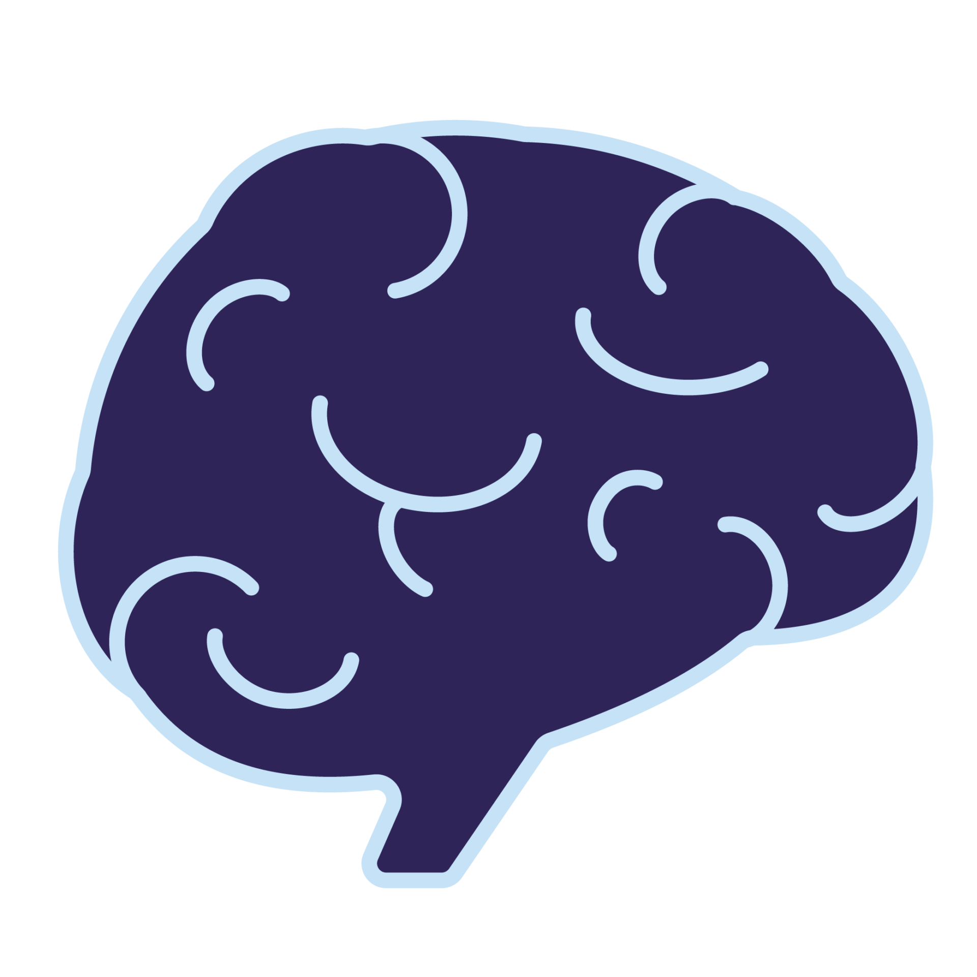 Piktogramm eines Gehirns