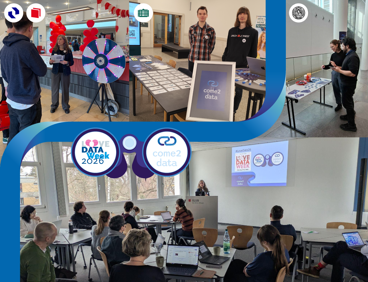 Fotocollage Veranstaltungen von Come2Data zur Love Data Week